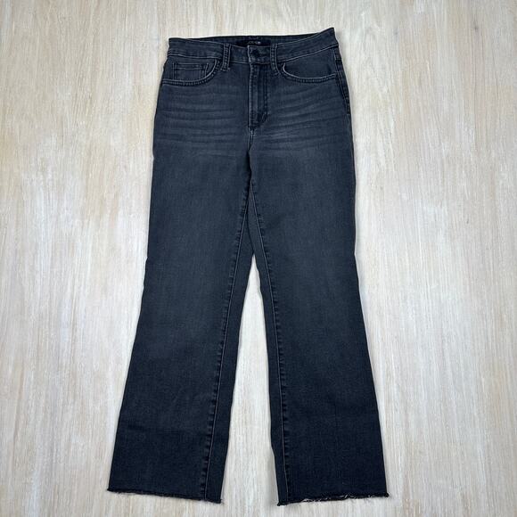 Joe's Jeans Black High Rise Crop Boot Denim Classic Bootcut Cropped Jeans 26 - Picture 1 of 16